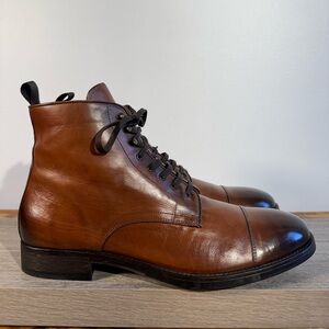TO BOOT New York Men’s Richmond Boots Size 13 Burnished Leather Made In Italy